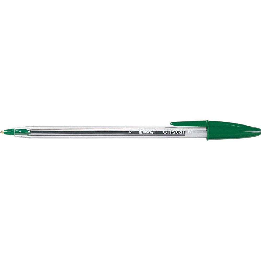 BIC Cristal Medium Green Pen / قلم بيك كريستال أخضر متوسط
