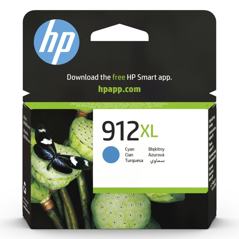 Original HP Ink Cartridge 912XL Cyan 825* pages / خرطوشة حبر أصلية HP 912XL سماوي 825* صفحة