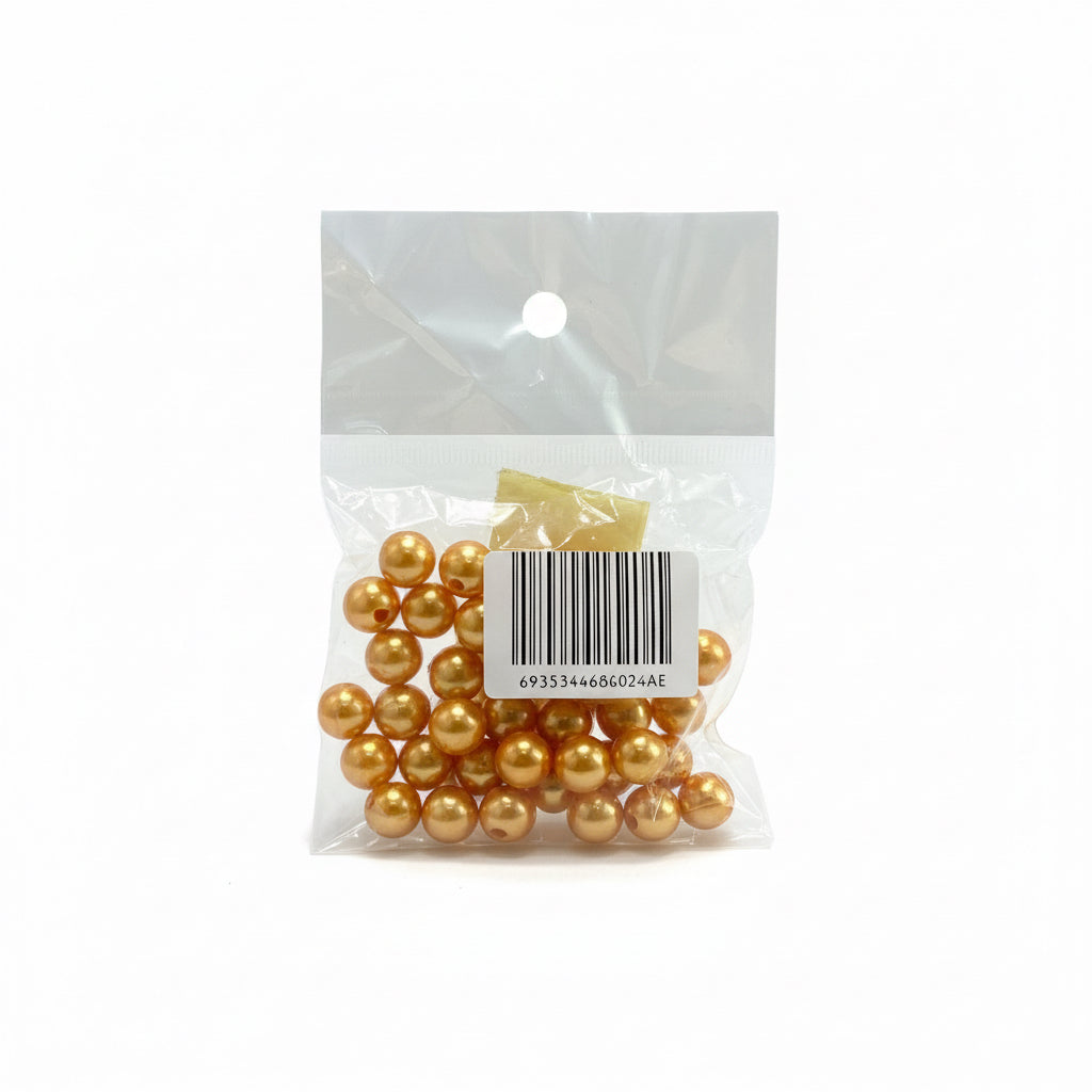 Pearl Beads Orange / خرز لؤلؤي برتقالي