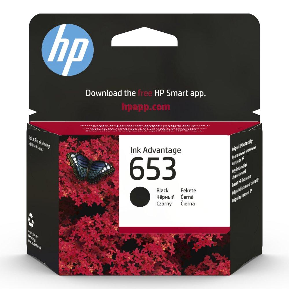 Original HP Ink Cartridge 653 Black 360* pages / خرطوشة حبر أصلية HP 653 أسود 360* صفحة