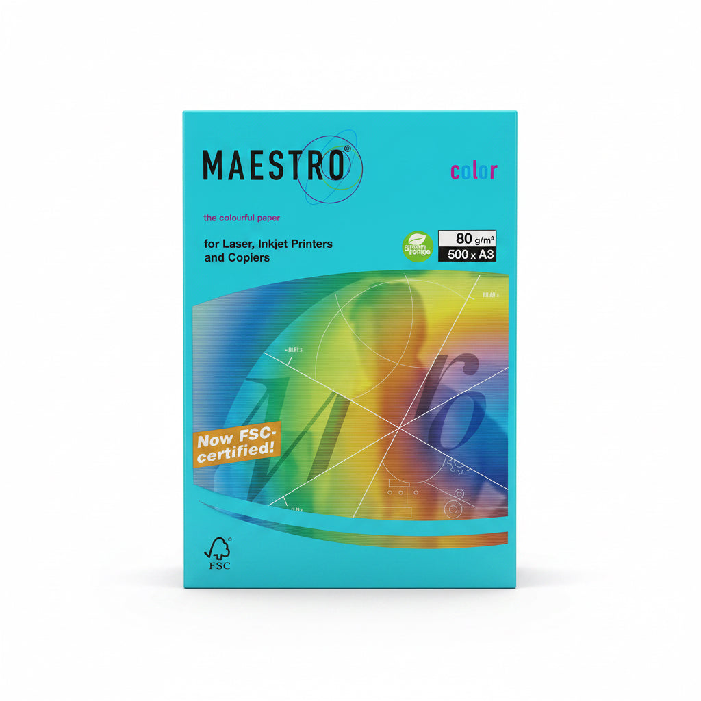 MAESTRO the colorful paper 80 gm Blue / ورق ملوّن ماسترو 80 جم