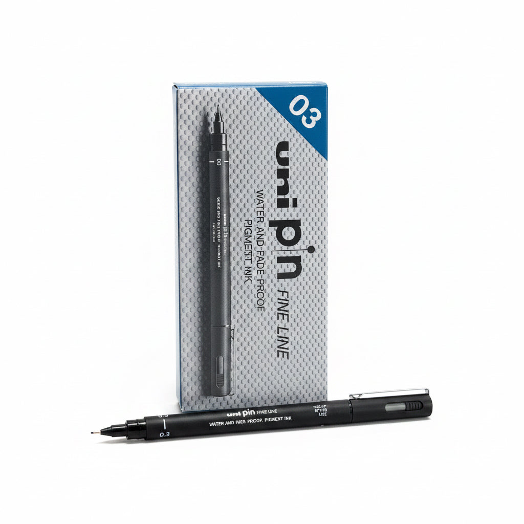 uni pin FINE LINE 0.3 x10 Black / يوني بين خط دقيق 0.3 ×10 أسود