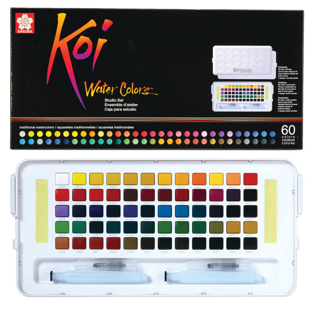 Sakura Koi Water Colors 60 colors / ساكورا كوي ألوان مائية 60 لونًا