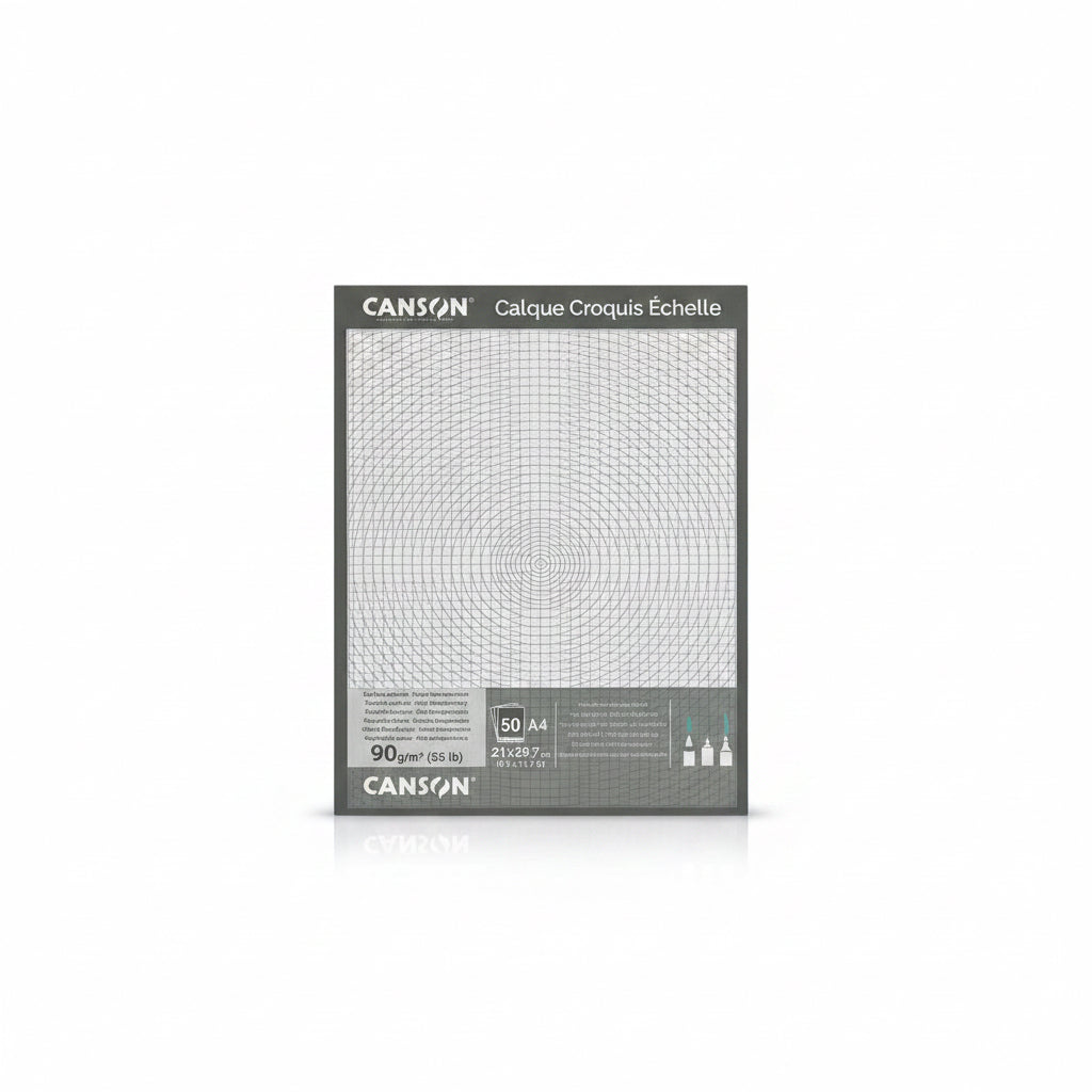 Canson tracing paper 90 gsm 50sheets/ كانسون ورق تتبّع 90 جم/م²