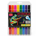 ROBOKA Double sided Jumbo Markers 16 colours / أقلام ماركر روبوكا جامبو مزدوجة الوجه – 16 لونًا