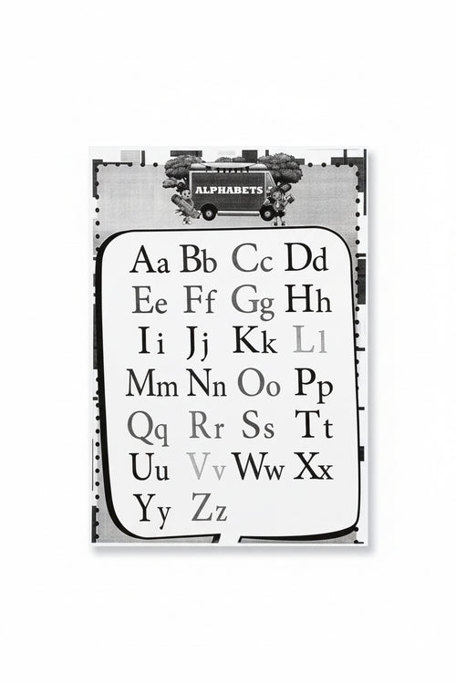 Alphabets chart / لوحة الحروف الأبجدية