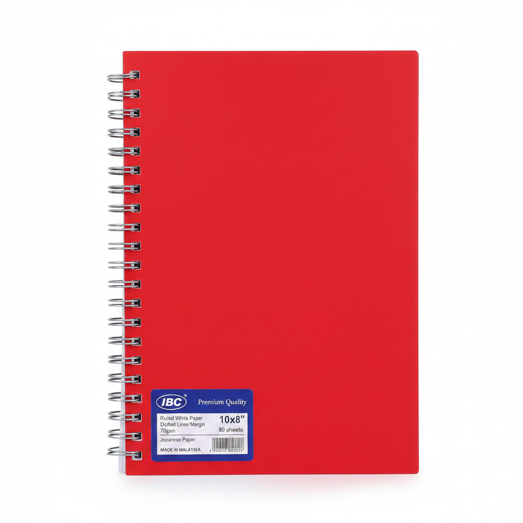 IBC 10x8" Notebook 80 Sheets / دفتر ملاحظات IBC مقاس 10×8 بوصة، 80 ورقة