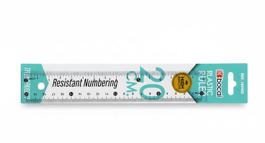 bocai PLASTIC RULER 20 cm / مسطرة بلاستيكية bocai ‏20 سم