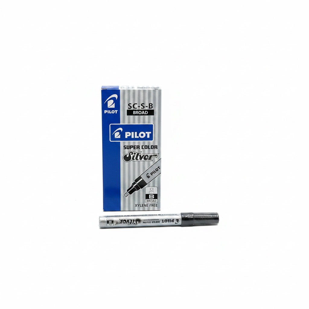 PILOT SC-S-B BROAD Silver 1 Dz. / بايلوت SC-S-B عريض فضي 1 دزينة