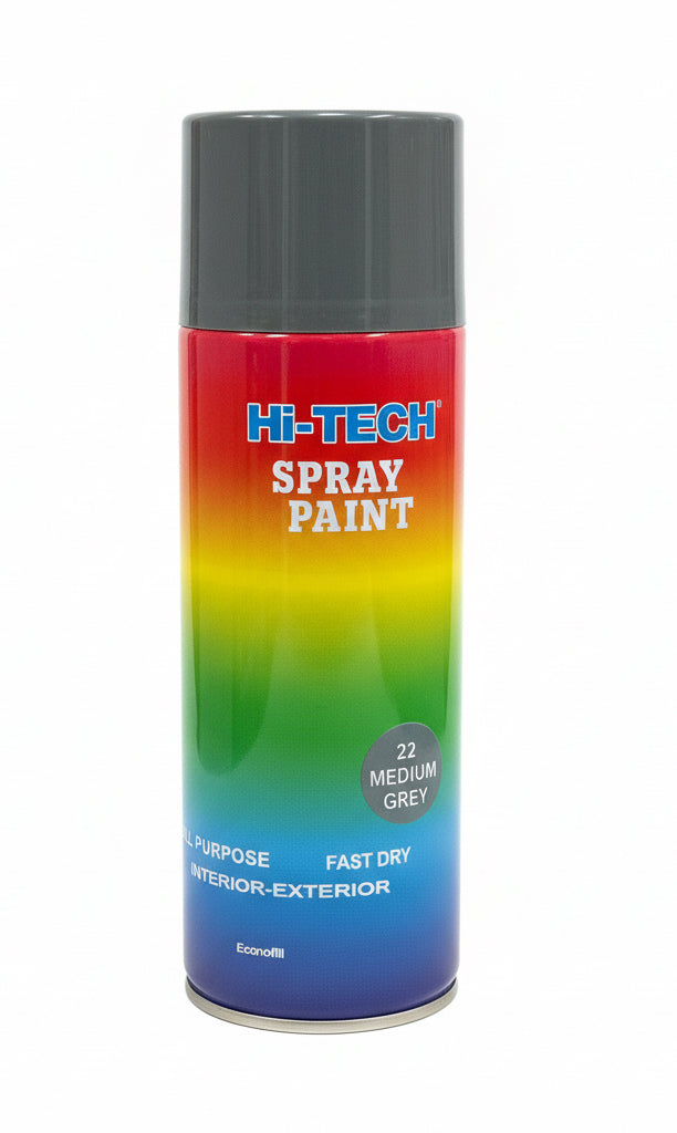 Hi-Tech Spray Paint Medium Grey / بخاخ Hi-Tech رمادي متوسط
