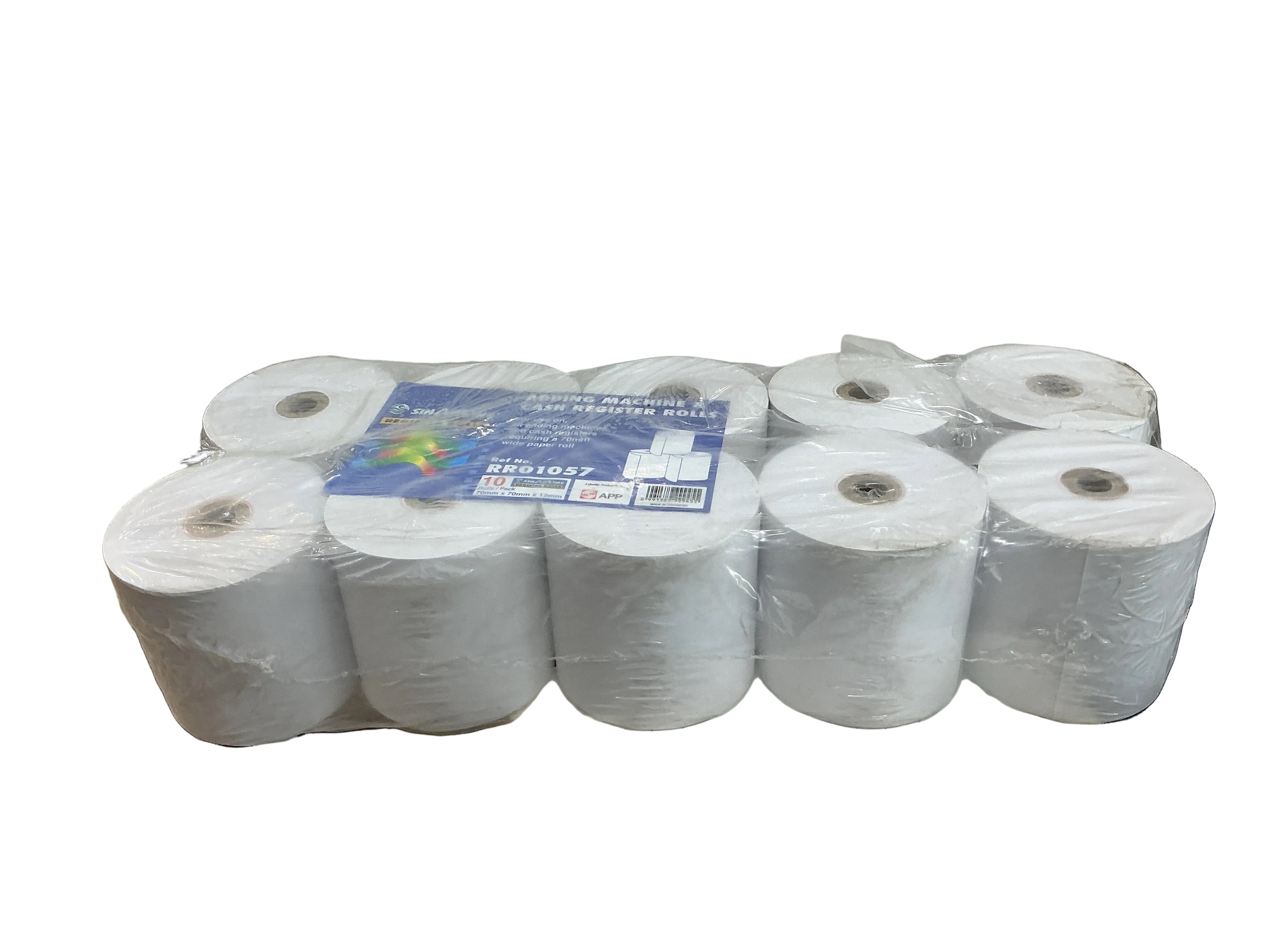 Sinarline Register Rolls – 70 × 70mm (10 Rolls Pack) / لفات ورق كاشير سينارلاين – 70 × 70 مم