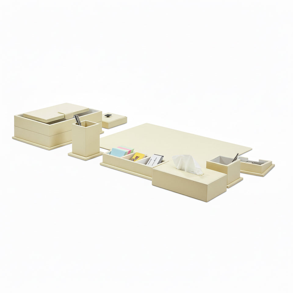 8 Pieces Office Desk supplies accessories Set / طقم إكسسوارات مكتب 8 قطع