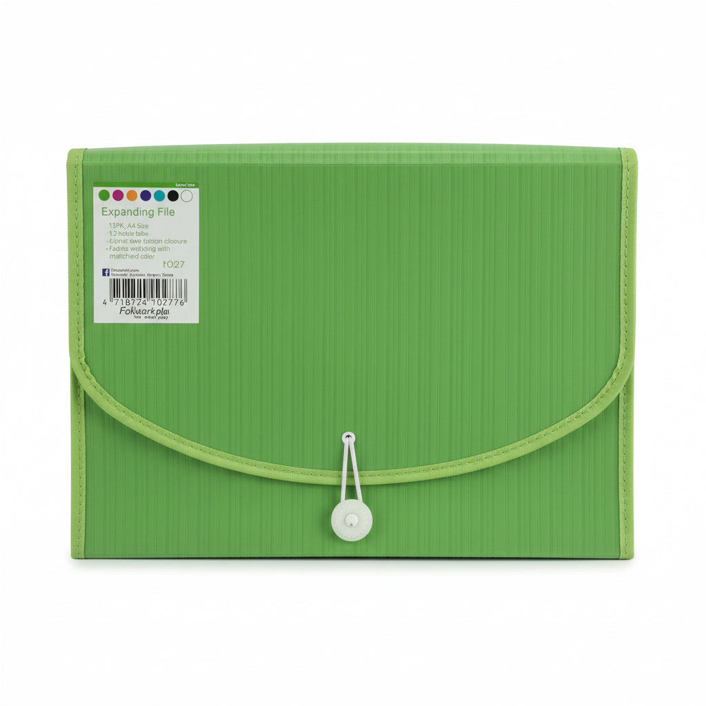 Foldermate Expanding File A4 13 Pockets / ملف قابل للتمدد فولدرميت مقاس A4، 13 جيبًا