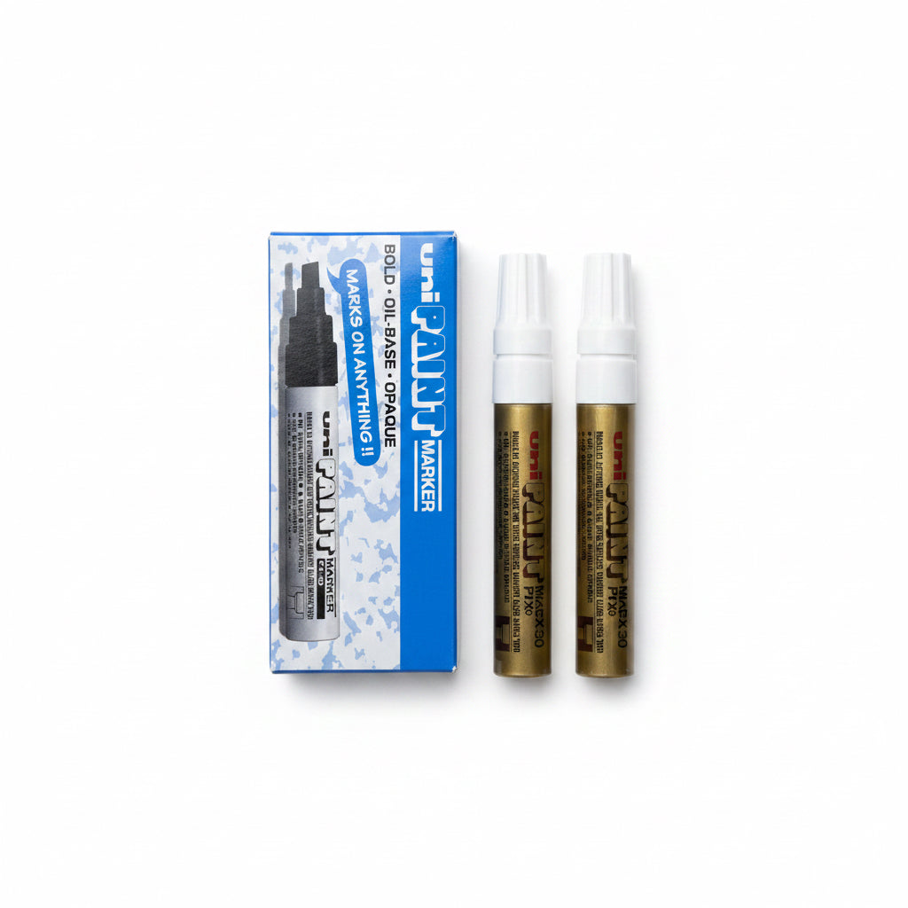 uni PAINT MARKER PX-30 BOLD x6 Gold / يوني ماركر دهان PX-30 عريض ×6ذهبي