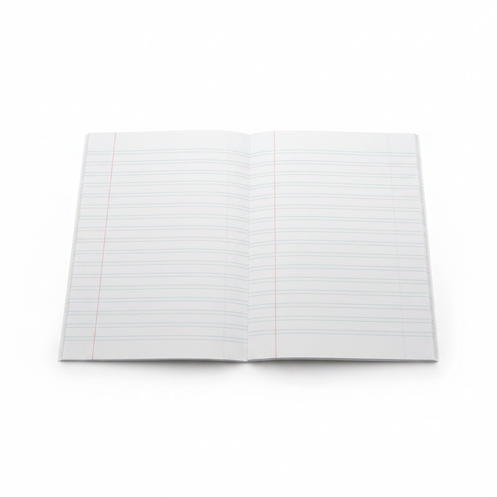 SINAR LINE Exercise Book Two Line with Red Margin / دفتر تمارين سينار لاين سطرين بحافة حمراء