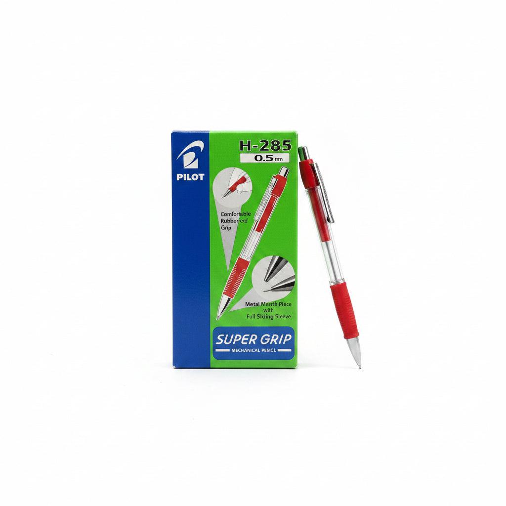 Pilot MECHANICAL PENCILS 1 Dz. H-285 0.5mm / قلم رصاص ميكانيكي من بايلوت – 0.7 مم (احمر) (12 قطعة / دزينة)