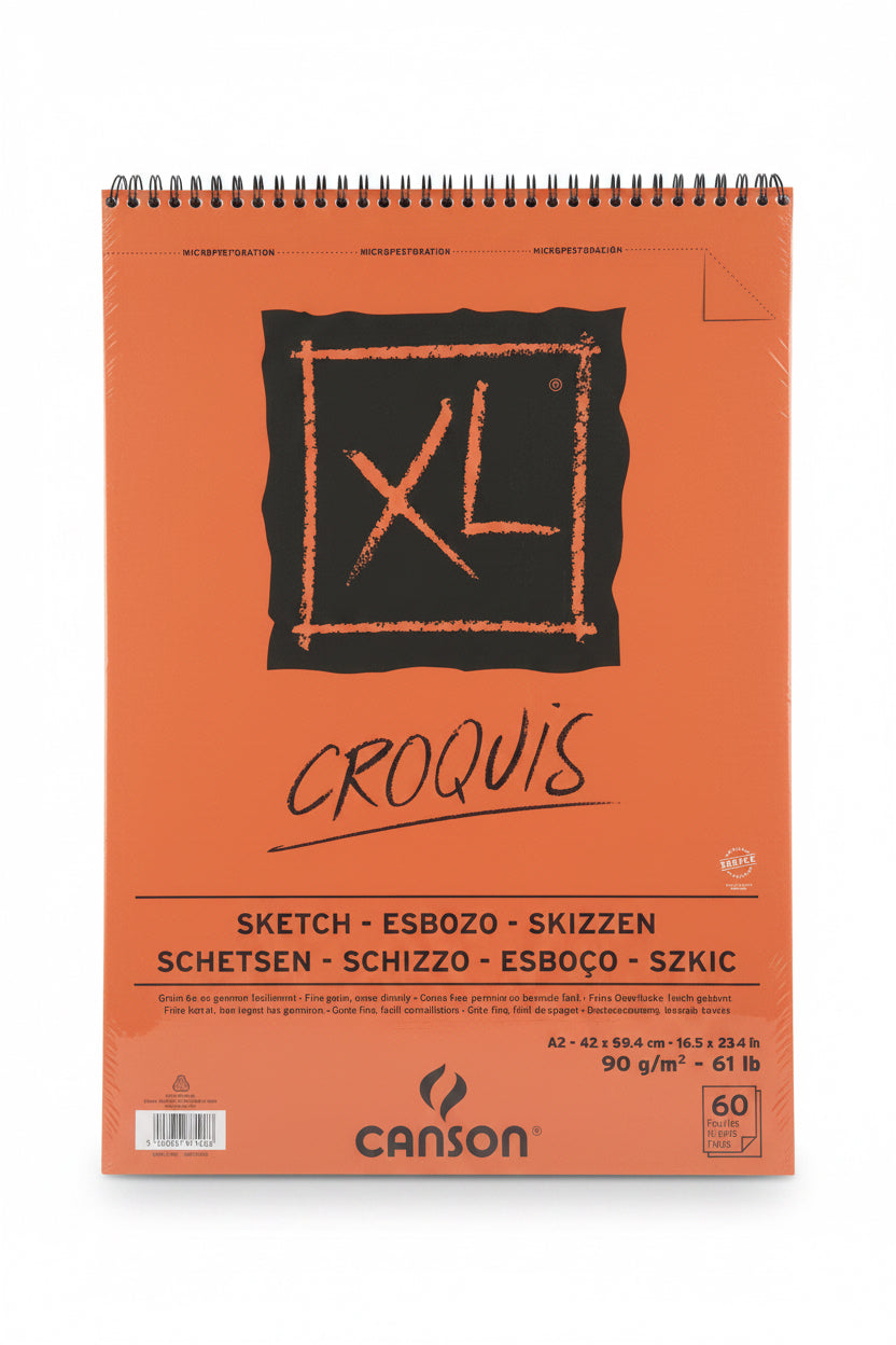 CANSON XL CROQUIS SKETCH A2 90gm/60sheets/ دفتر رسم كانسون XL بحجم A2