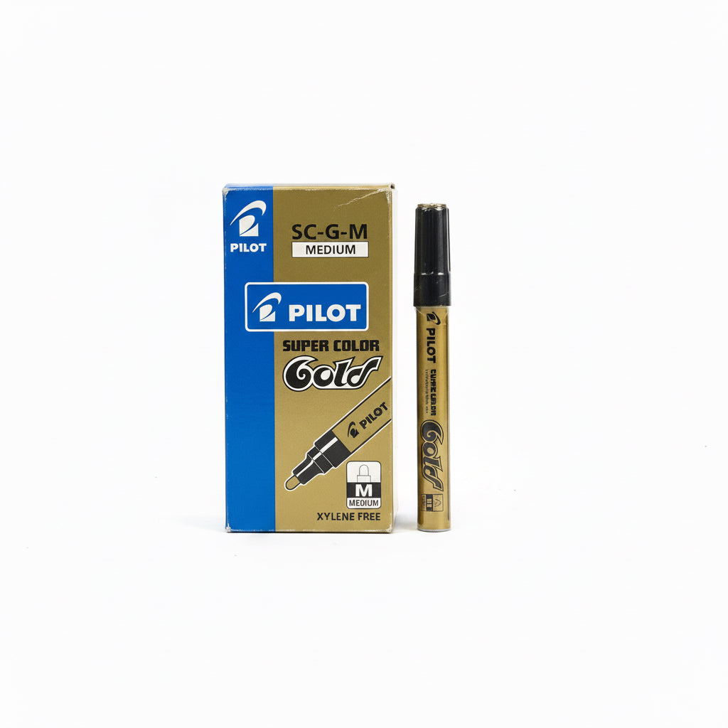 Pilot SUPER COLOR Gold SC-G-M Gold x12 / بايلوت سوبر كولور SC-G-M ذهبي ×12