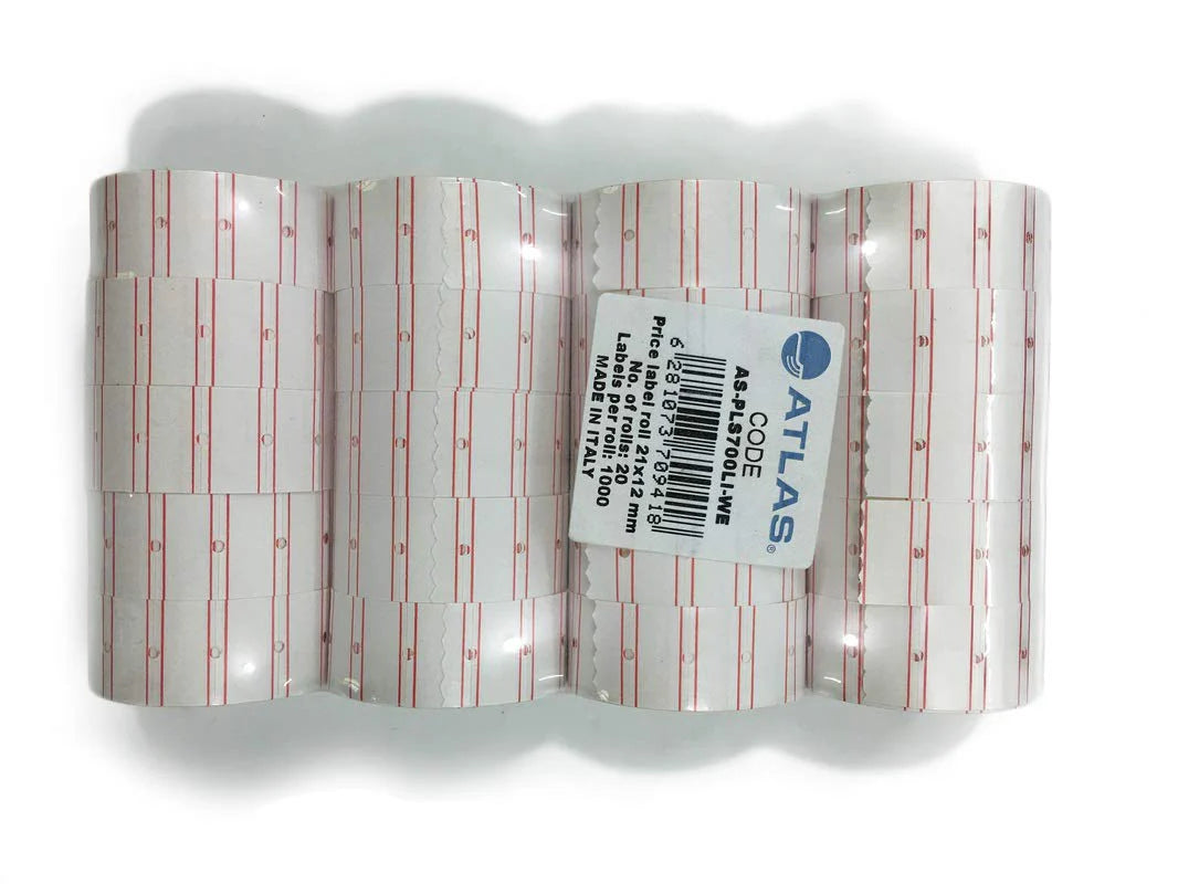 Atlas Price Label 20 Rolls / ملصق سعر أطلس