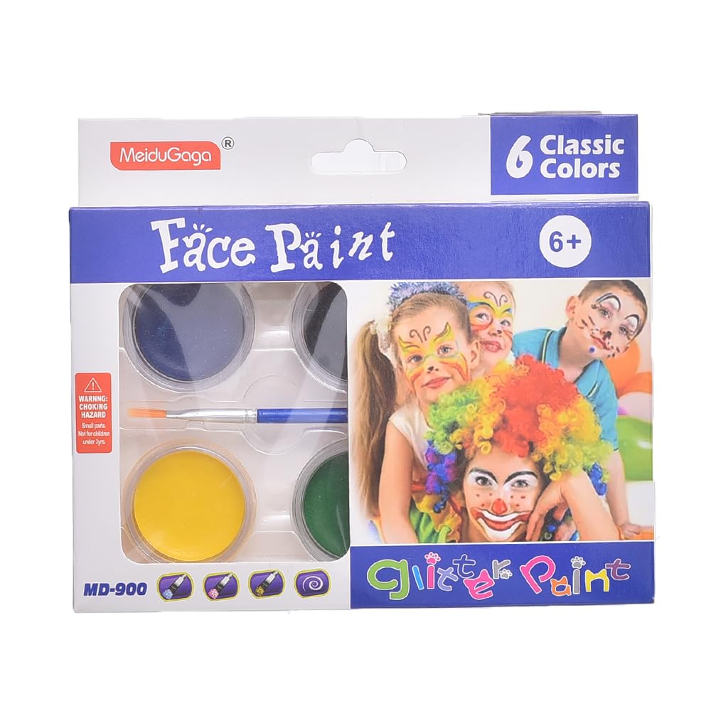 Meidu Gaga Face Paint 6 colors / ميدو غاغا دهان وجه 6 ألوان