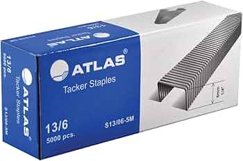 Atlas Heavy duty tacker staples / دبابيس مسدس تدبيس أطلس شديدة التحمل