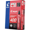 Pilot PERMANENT MARKER Red (Pack of 12) SCA-400 / اقلام ماركر بايلوت احمر