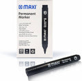 MAXI Permanent marker x10 Black / ماكسي ماركر دائم رأس رصاصة × 10 اسود