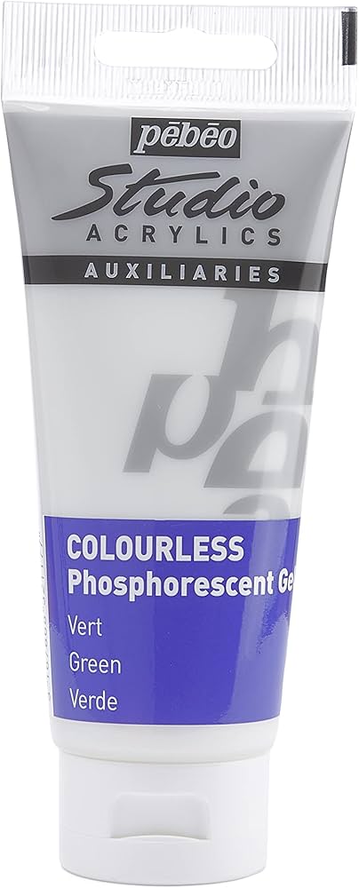 pebeo ACRYLICS Colourless Phosphorescent Gel 100 ml / بيبو جل فسفوري عديم اللون 100 مل