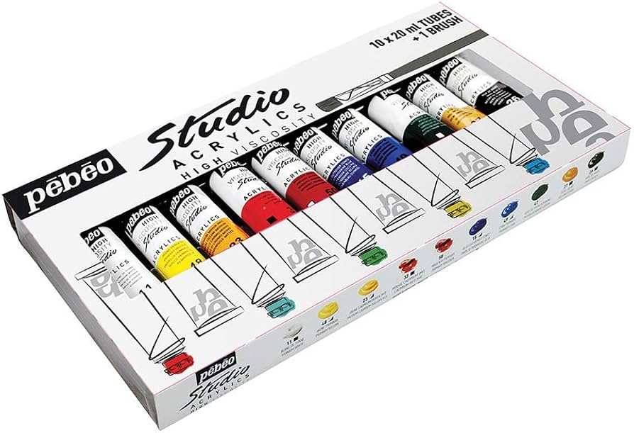 Pebeo Studio Acrylics High Viscosity / بيبو ستوديو أكريليك لزوجة عالية