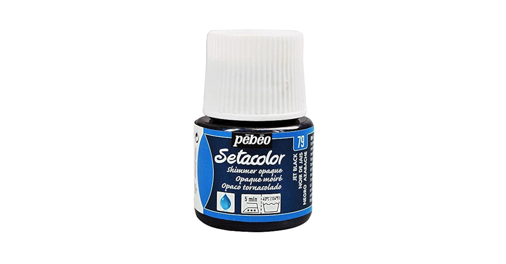 Pebeo Setacolor Jet Black / بيبو سيتاكلر أسود فاحم