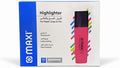 Maxi Highlighter 10 Pcs Pink / ماكسي محدد نص 10 قطع وردي