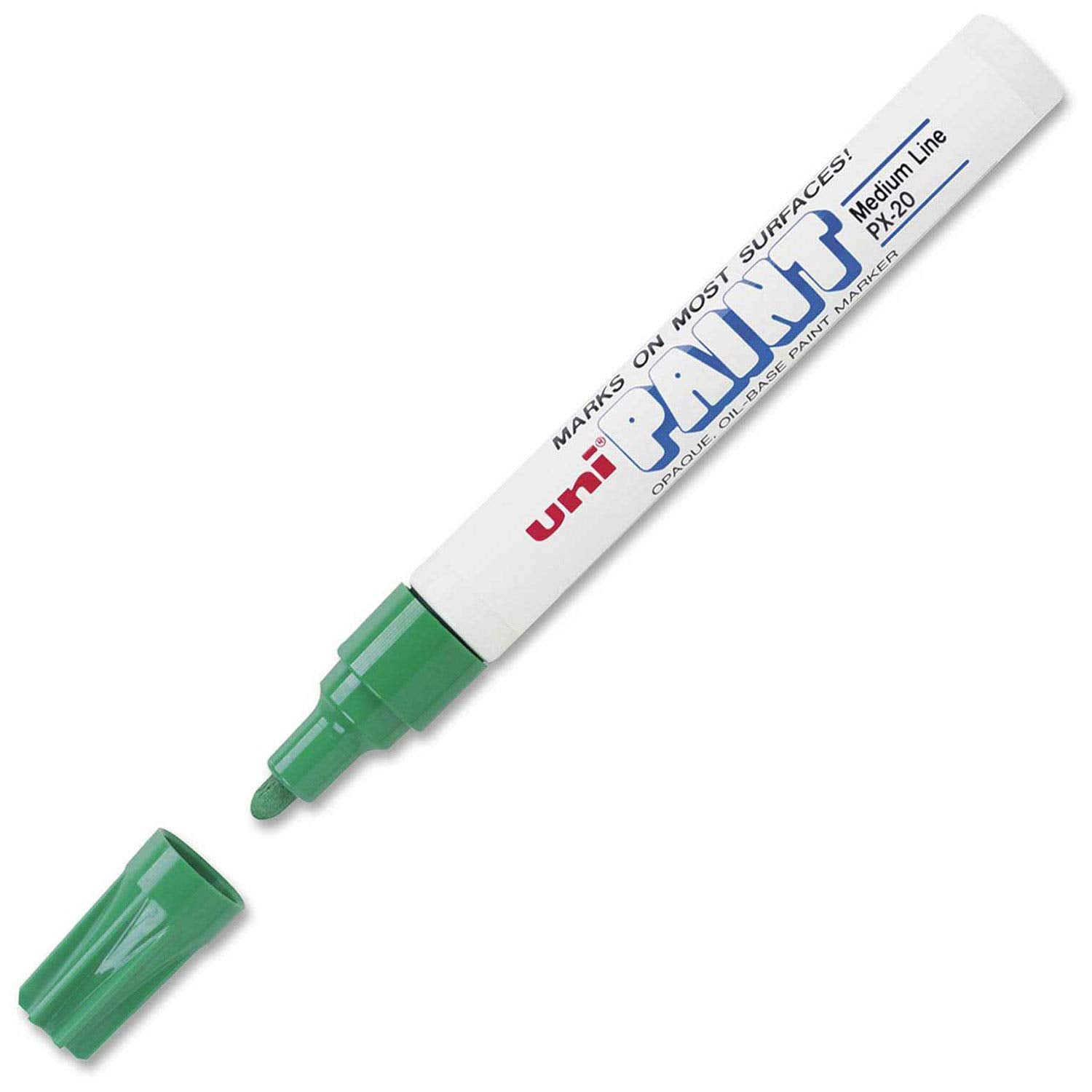 Uni Permanent Marker Green / يوني ماركر دائم