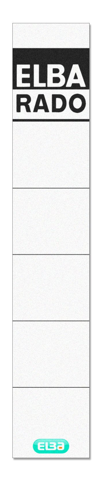 ELBA RADO 10 Back-Labels, Self-adhesive