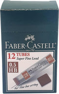 FABER CASTELL 12 Led tubes 75 mm 0.5HB / فابر كاستل أنابيب رصاص 12 قطعة 75 مم 0.5HB
