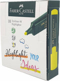 Faber Castell 10 textliner 48 Highlighter Yellow / فابر كاستل 10 محدد نص 48 أصفر