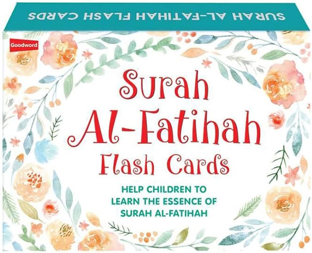 Surah Al-Fatihah Flash Cards / بطاقات سورة الفاتحة التعليمية