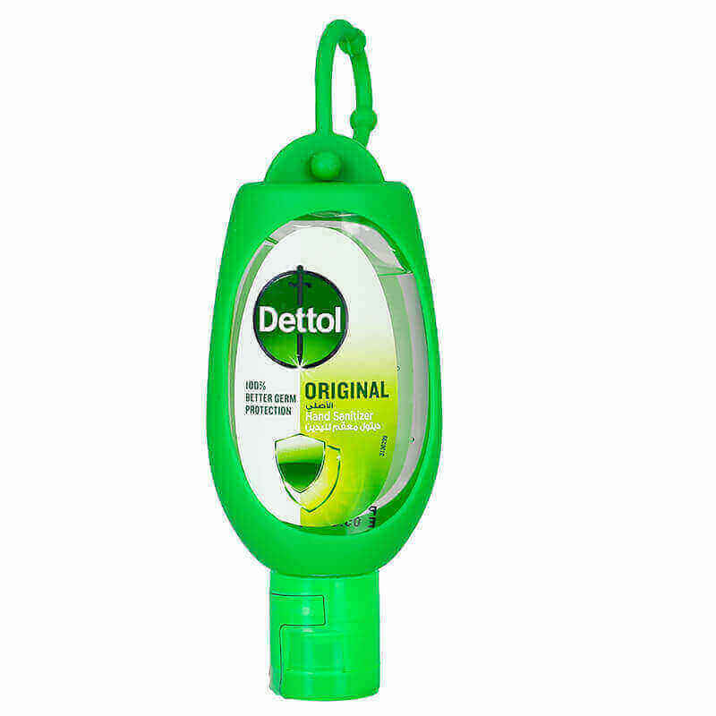 Dettol ORIGINAL sanitizer with attached Clip / مطهر Dettol أصلي مع مشبك مرفق