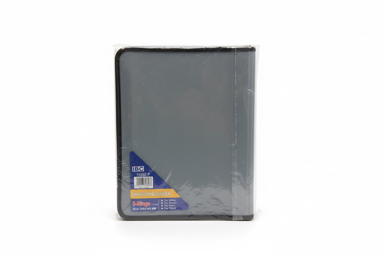 IBC Zipper Ring Binder 1.5" 3 Rings / IBC ملف حلقي بسحاب (3 حلقات، 1.5 بوصة)