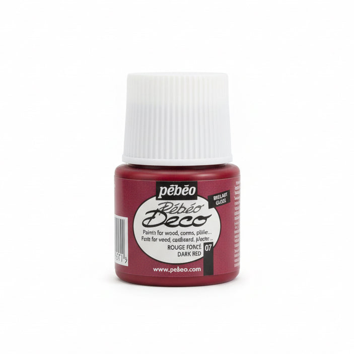 pebeo deco peinture 07 dark Red / بيبو ديكو طلاء أحمر داكن 07
