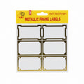 METALLIC FRAME LABELS / ملصقات إطار معدني