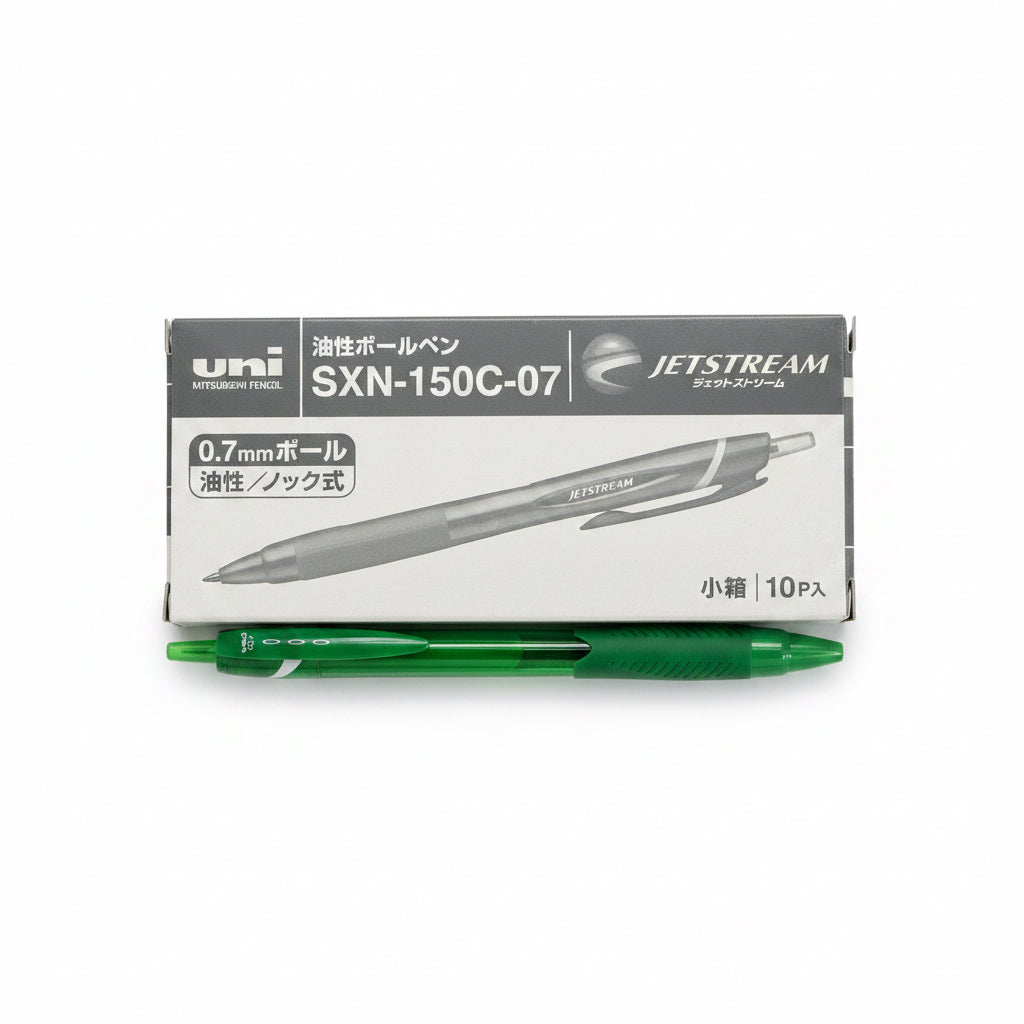 Uni Jetstream Ballpoint Pen 0.7 mm, Green / يوني جيت ستريم قلم كروي 0.7 مم أخضر