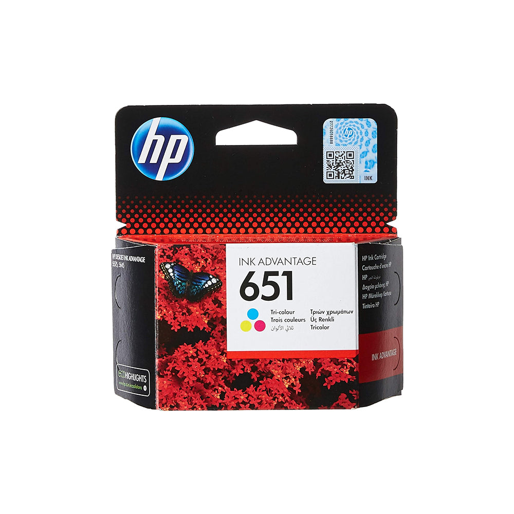 Original HP Ink Cartridge 651 Tri-color 300* pages / خرطوشة حبر أصلية HP 651 ثلاثية الألوان 300* صفحة