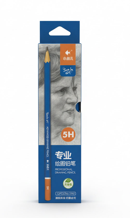 Little Fish PROFESSIONAL DRAWING PENCILS 5H / ليتل فيش أقلام رسم احترافية 5H