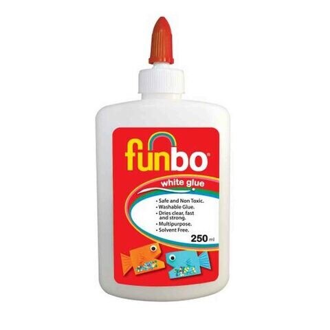 funbo 250 ml White Glue / فنبو غراء أبيض 250 مل