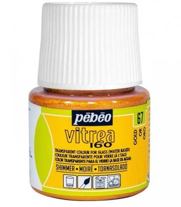 Pebeo Vitrea 160 Glass Paint Gold / بيبو فيتريا 160 لون زجاج ذهبي