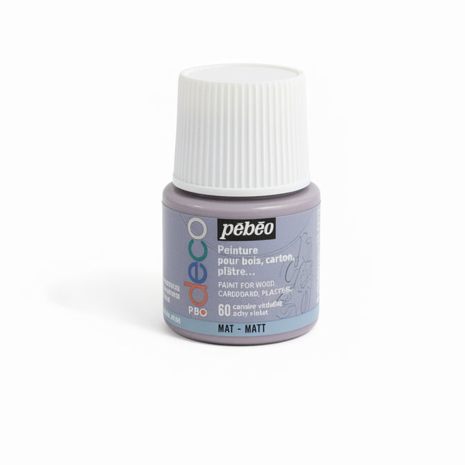 pebeo deco peinture 60 ashy violet / بيبو ديكو طلاء بنفسجي رمادي 60