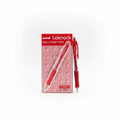 uni Laknock BALL-POINT PEN 0.7mm Red x12 / يوني لاكنوك قلم جاف 0.7مم أحمر ×12