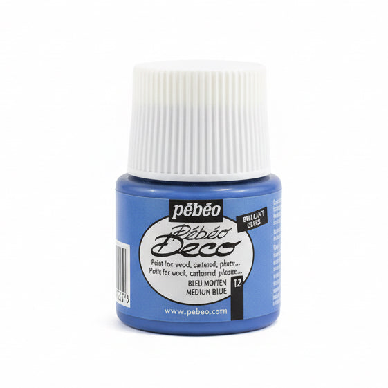 pebeo deco peinture 12 medium Blue / بيبو ديكو طلاء أزرق متوسط 12