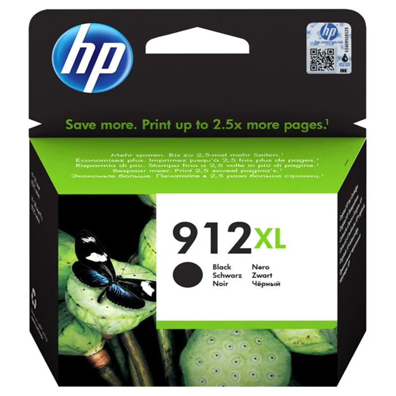 Original HP Ink Cartridge 912XL Black 825* pages / خرطوشة حبر أصلية HP 912XL أسود 825* صفحة