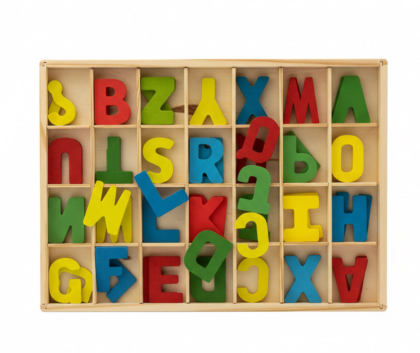 Wooden English Alphabets / الأبجدية الإنجليزية الخشبية